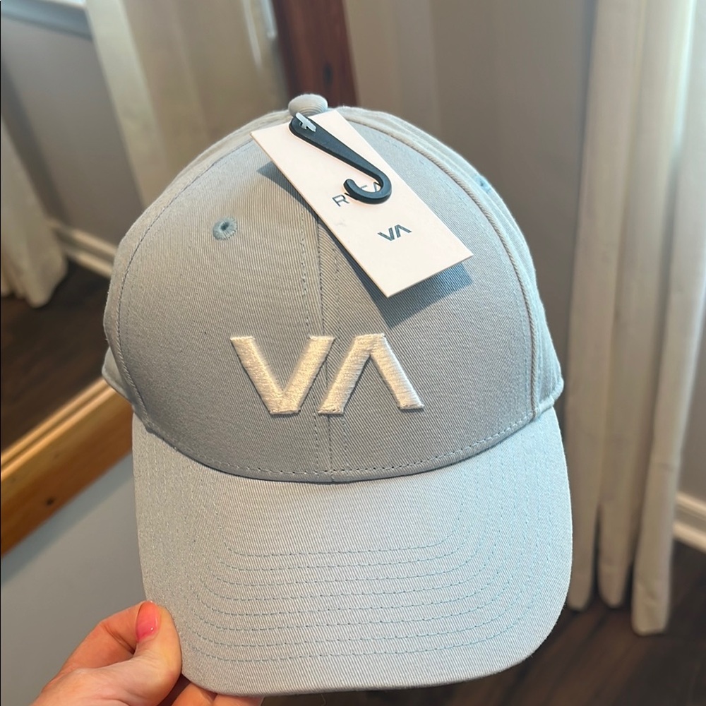 RVCA Sky Blue Cap with Embroidered Logo